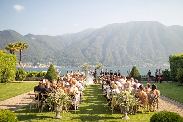 como lake wedding