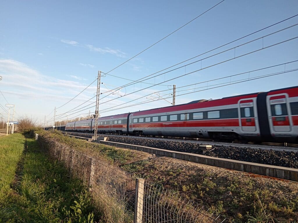 Frecciarossa high-speed train in Italy
private driver in italy