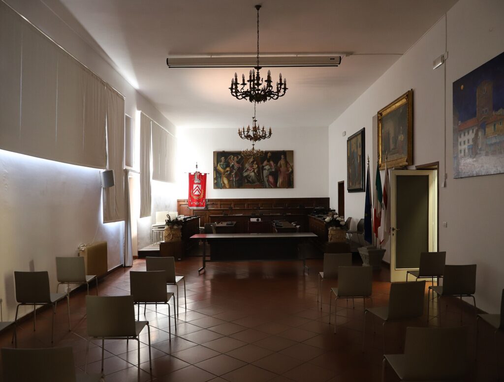 Council hall of the Lastra a Signa town hall, Tuscany