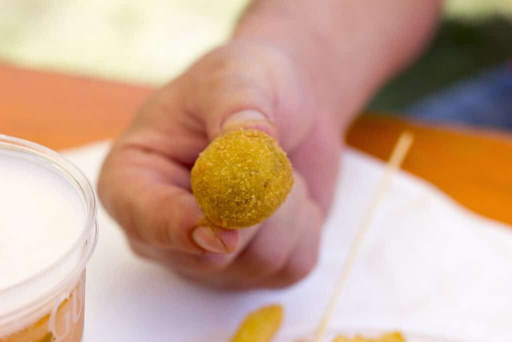 Olive all'ascolana, stuffed fried olives from Ascoli Piceno