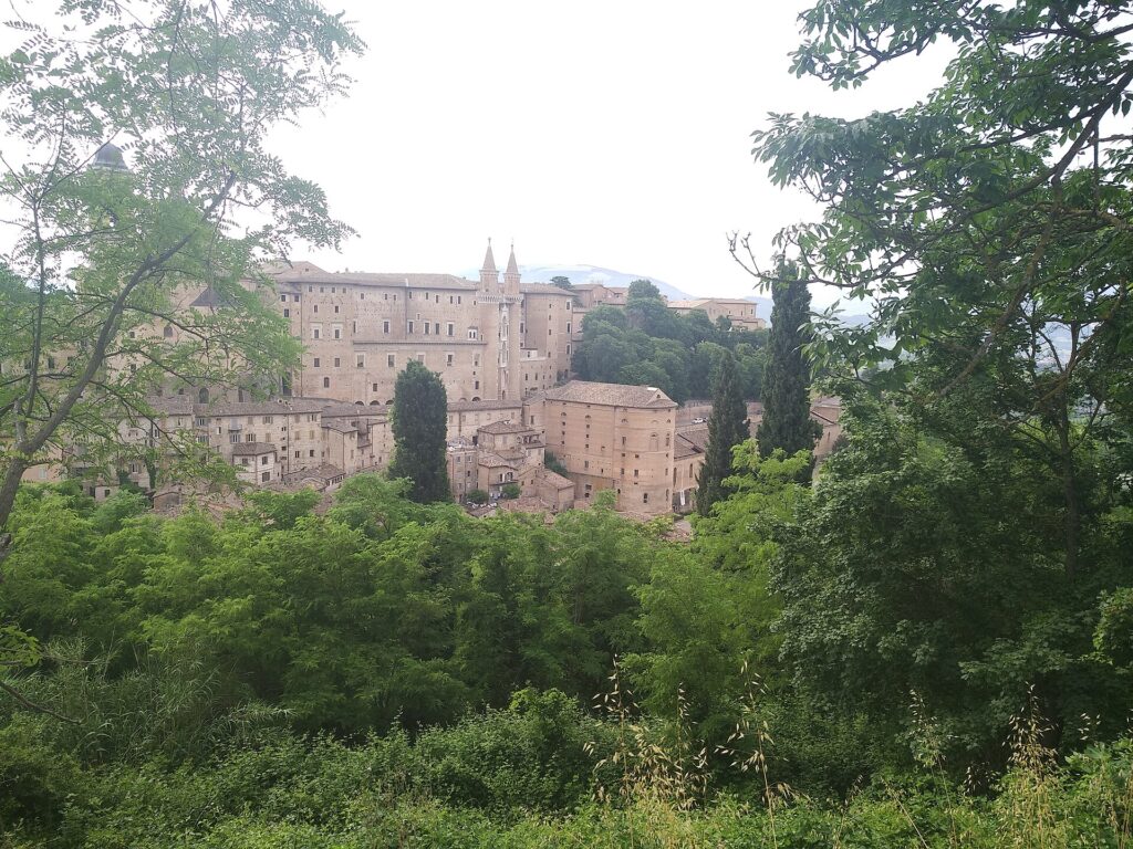 Ducal Palace of Urbino seen from the Albornoz Fortress